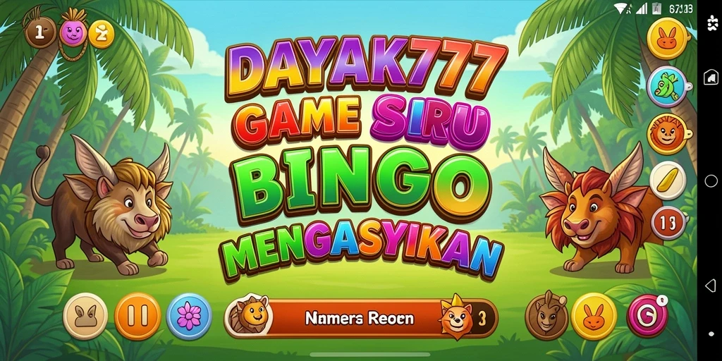 Screenshot utama DAYAK777 menampilkan gameplay Bingo yang seru dan interaktif.