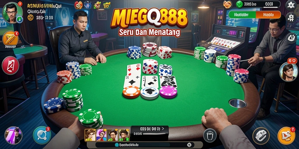 Tampilan gameplay QiuQiu yang seru dan interaktif.