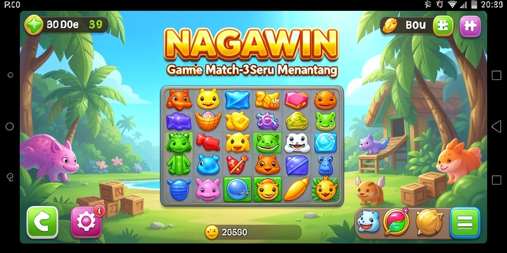Gameplay seru NAGAWIN dengan grafis yang menawan dan tantangan menarik.