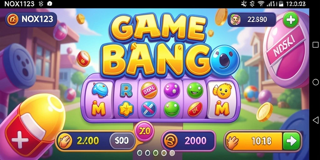 Tampilan menarik dari gameplay Bingo di NOX123.
