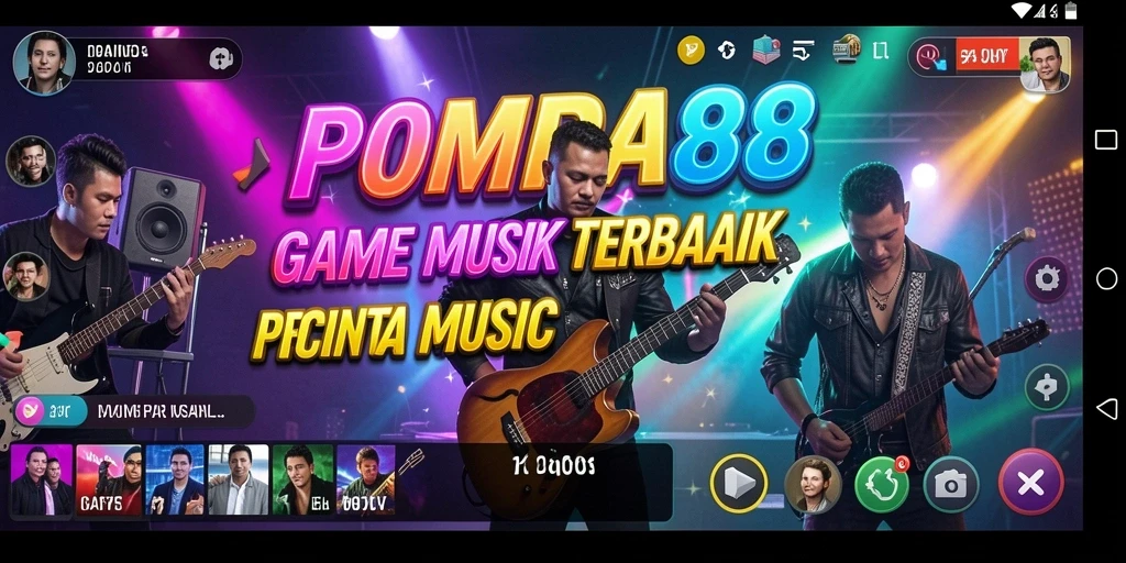 Tampilan gameplay POMPA88 yang penuh warna dan dinamis.