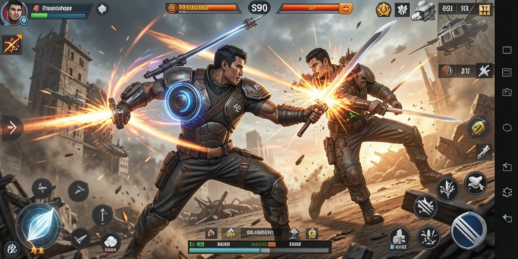 Gameplay action S80 yang seru dan mendebarkan.