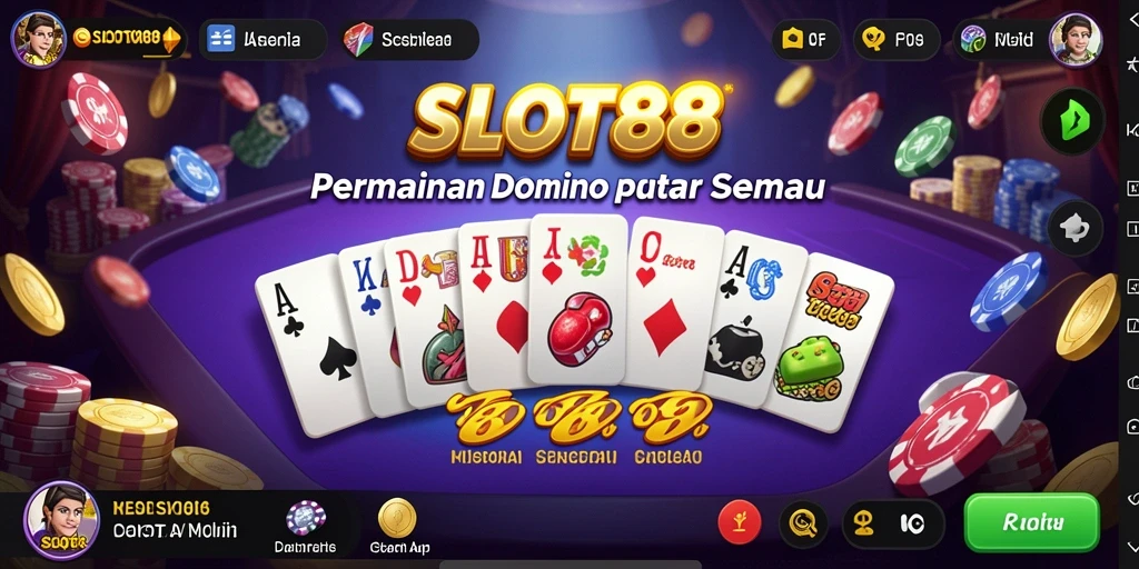 Screenshot SLOT88 menunjukkan serunya gameplay Domino yang interaktif.