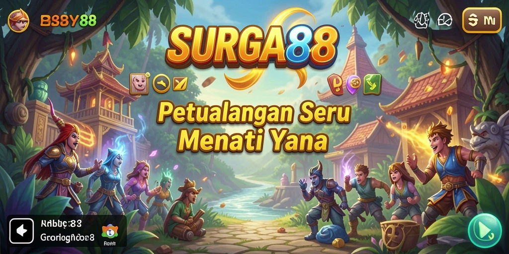 Tampilan menarik gameplay petualangan SURGA88 dengan grafis menawan.
